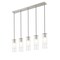 Z-Lite Alton Linear Chandelier, 5-Light, 4.75 In.W x 42 In.L x 14.25 In.H, Brushed Nickel/Clear+Frosted 824P-5L-BN - alternate 5